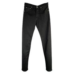 HELMUT LANG Jeans dritti in misto cotone nero taglia 31