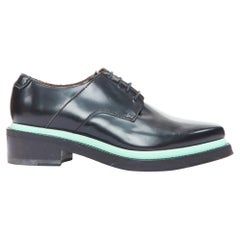 ACNE STUDIOS Lark zapatillas minimal block con cordones y entresuela azul menta  UE38