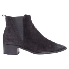 ACNE STUDIOS Jensen botas con fuelle geométrico de ante negro EU38