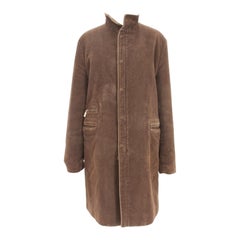 Moncler Brown Long Goose Down Coat 2000s