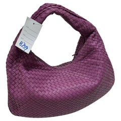 Bottega Veneta Hobo Bag Lambskin leather Lavender Purple Handle Medium 47cm