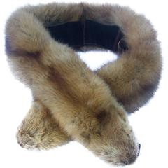 Luxurious Plush Sable Fur Collar ca 1960s 5