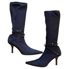 Gucci vintage black sock boots