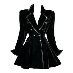 Christian Dior by Gianfranco Ferré FW 1994 Black Velvet Jacket