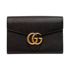 Borse a Spalla Gucci Pochette GG Marmont Nero