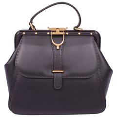 Gucci Lady Stirrup Top Handle Bag Limited Edition - black leather 9