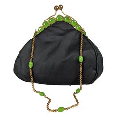Seltene Maison Gripoix Abendtasche aus gegossenem Glas