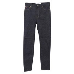 VICTORIA BECKHAM Vaqueros Vaqueros Lavado Oscuro Skinny Leg High Rise Sz 27