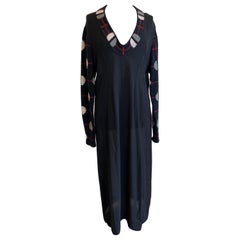 Maxi vestido de crepé Prada Otoño 2021