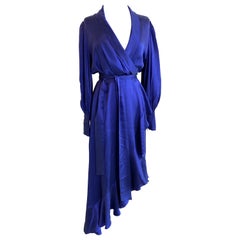 Zimmermann Blaues gerafftes Seidenkleid
In Seide