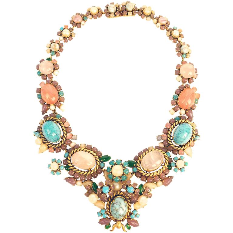 cabochon necklace