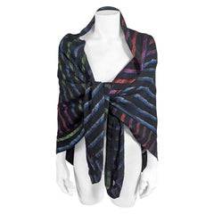 Large Rainbow Chiffon Lurex Shawl