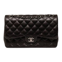 Borsa A Spalla Chanel Jumbo Timeless Double-Flap Nera