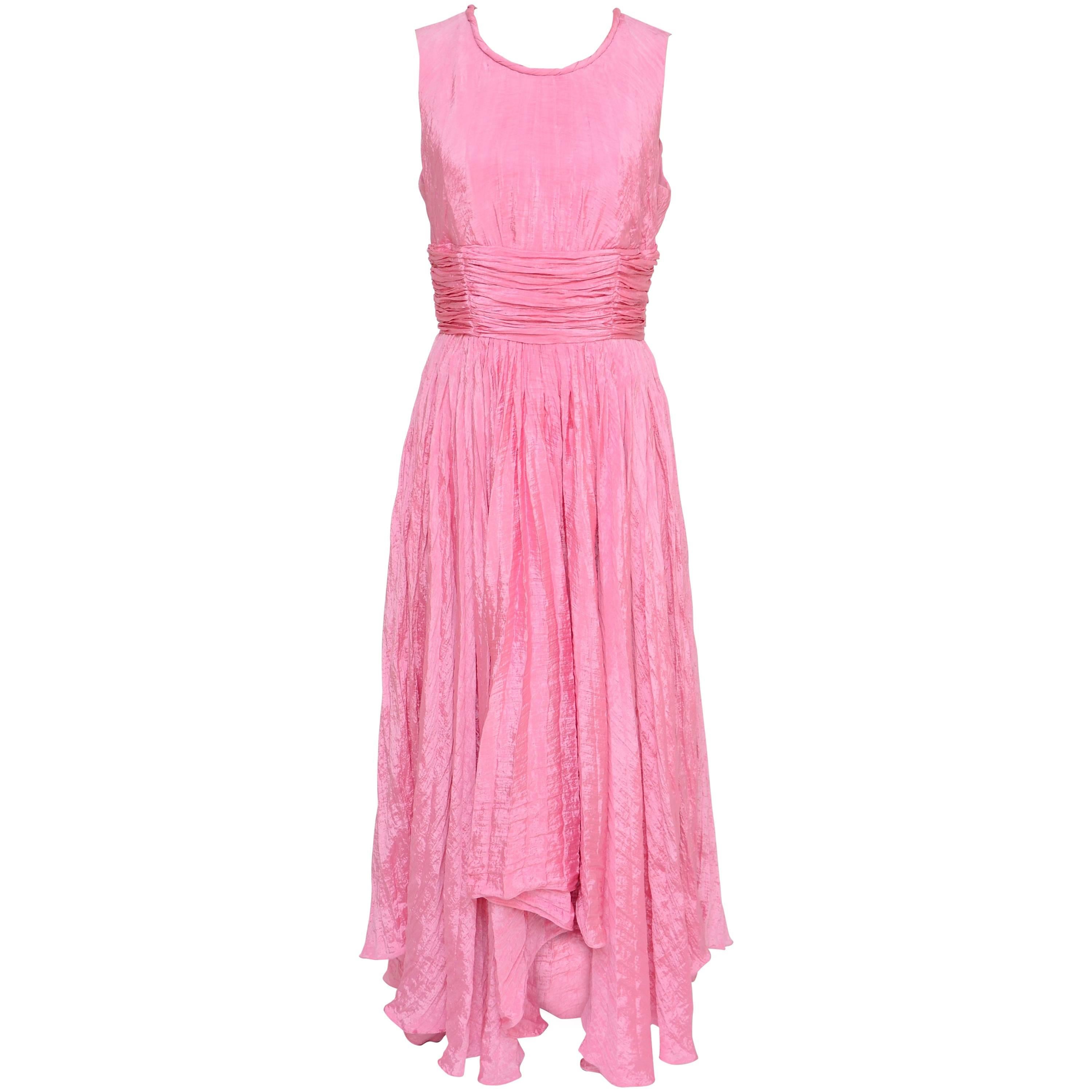 Oscar De La Renta Pink Dress Seen On Sarah Jessica Parker at 1stDibs ...