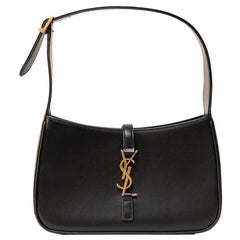 Borsa a Spalla Saint Laurent Le 5 à 7 Hobo Box Nera