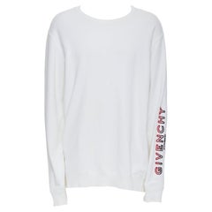 GIVENCHY - Pull à manches dégradées en coton touffeté avec logo dégradé - L
