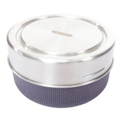 PRADA Black+Blum silver black round glass lunch box 750ml