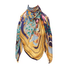 rare GUCCI Tom Ford Vintage Diana Legend Barocco motif silk square scarf