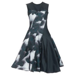LANVIN 2013 Runway graues Cocktailkleid mit Schmetterlingsmuster FR36 S Jeon Jihyun