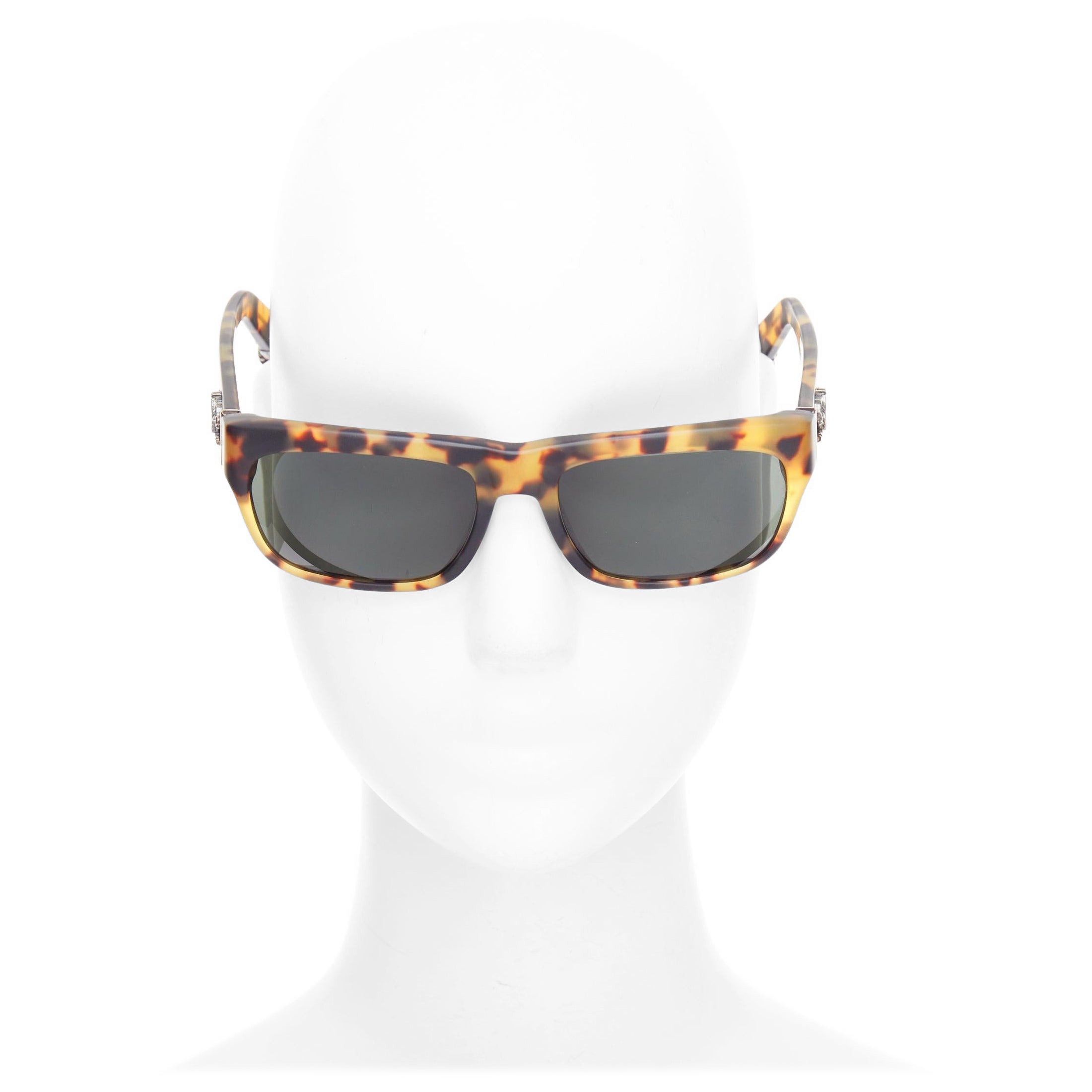 CHROME HEARTS Sluss Bussin pugnale d'argento spada d'ambra occhiali da sole