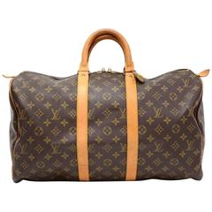 Vintage Louis Vuitton Keepall 45 Monogram Canvas Duffle Travel Bag
