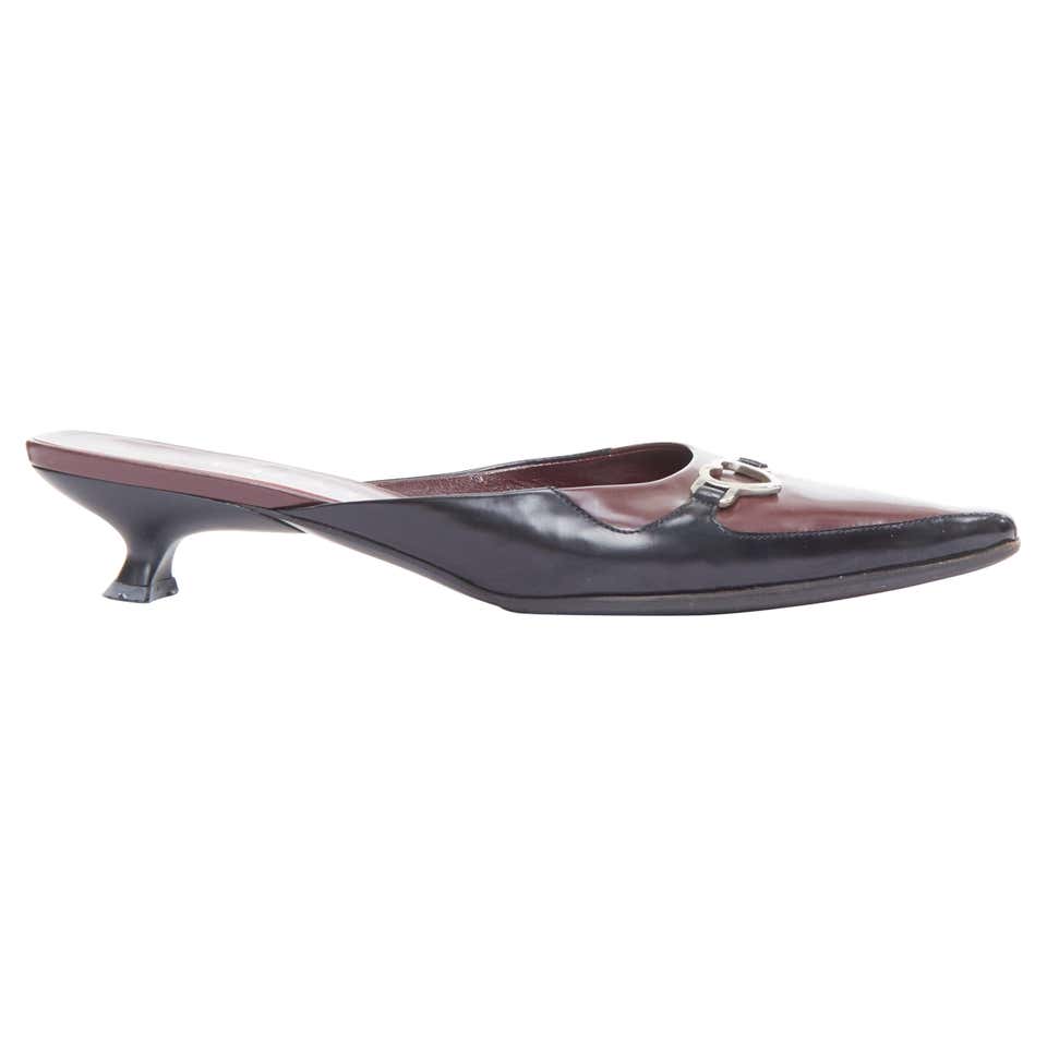Prada Kitten Heel - 33 For Sale on 1stDibs | prada kitten heels vintage