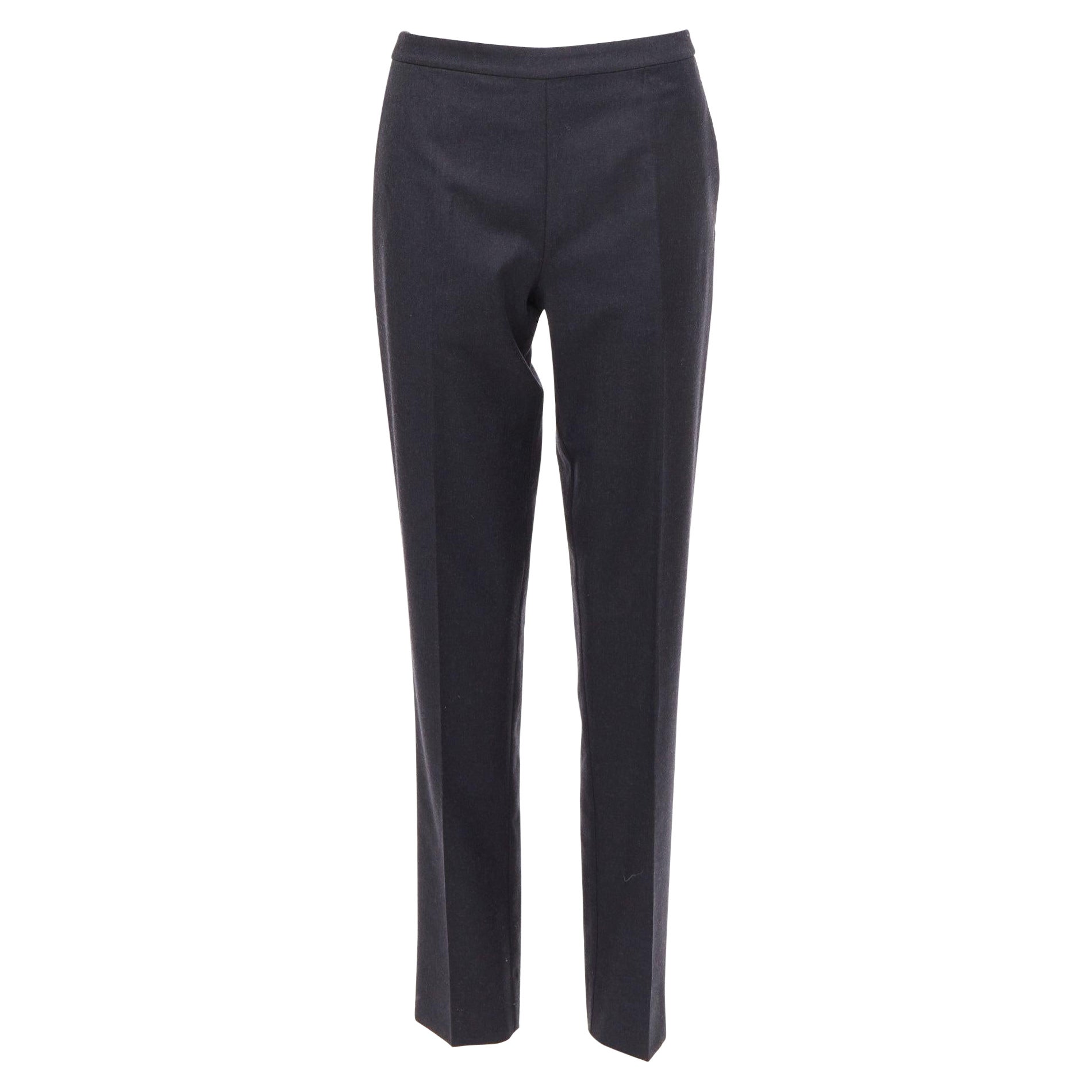 MAISON MARGIELA Line 4 gris 100 % laine pantalon effilé à 4 points au dos FR42 XL en vente