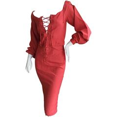 Yves Saint Laurent by Tom Ford Silk Safari Dress 6