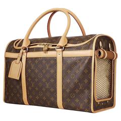 Louis Vuitton Monogram Sac Chien 50 Dog Carrier Pet Bag 7lvs720