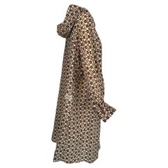 Gucci Nylon Travel Hooded Rain Coat & Carry Pouch Vintage 1960s