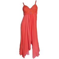 1980's Jean Paul Gaultier Iconic Madonna-esque Cone Bra Dress 2