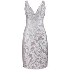 ALEXANDER McQUEEN S/S 2007 "Sarabande" Vestido de tirantes sin mangas de brocado floral