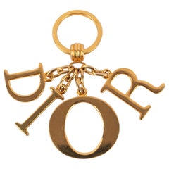 Christian Dior Golden Metal Keyring