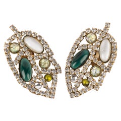 Louis Féraud Earrings Haute Couture, Circa 1980