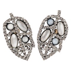Louis Féraud Openwork Earrings Haute Couture, Circa 1980