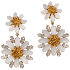 Dolce & Gabbana Earrings with Cabochons and Rhinestones