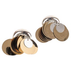 Paco Rabanne Earrings with Goldedn Celluloid Pastille