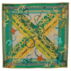 Hermès Silk Square Scarf Entitled with 'Brides and Gris-gris', 2014