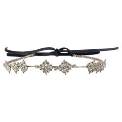 Theater Drama Silvery Metal Head Jewelry, 1930s