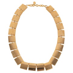 Paco Rabanne Golden Necklace Made of Articulated Plates