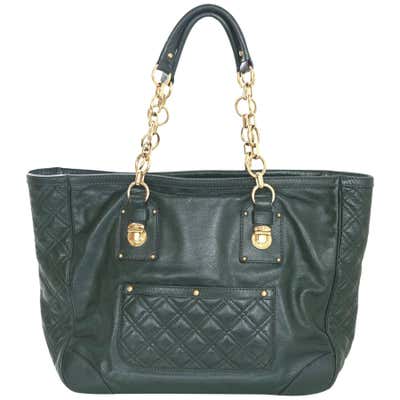 Marc Jacobs Green Leather Quilted Tote Bag For Sale at 1stdibs