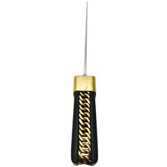 Men's Hermes Rare Rosewood and Gold Plate Letter Opener 4