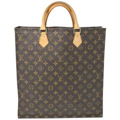 Louis Vuitton Monogram Sac Plat Handbag Tote