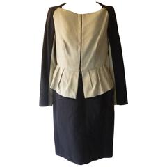 Lida Baday Sleeveless Dress and Peplum Jacket 12 9