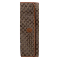 Gucci Used Monogram Canvas Travel Tie Holder Case with Defects