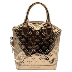 Louis Vuitton Limited Edition Gold Monogram Miroir Lockit Verical Bag