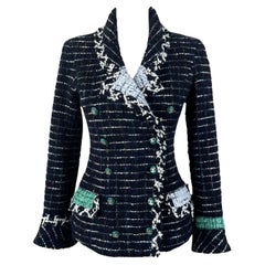 Chanel Rarest Collector Black Tweed Jacket