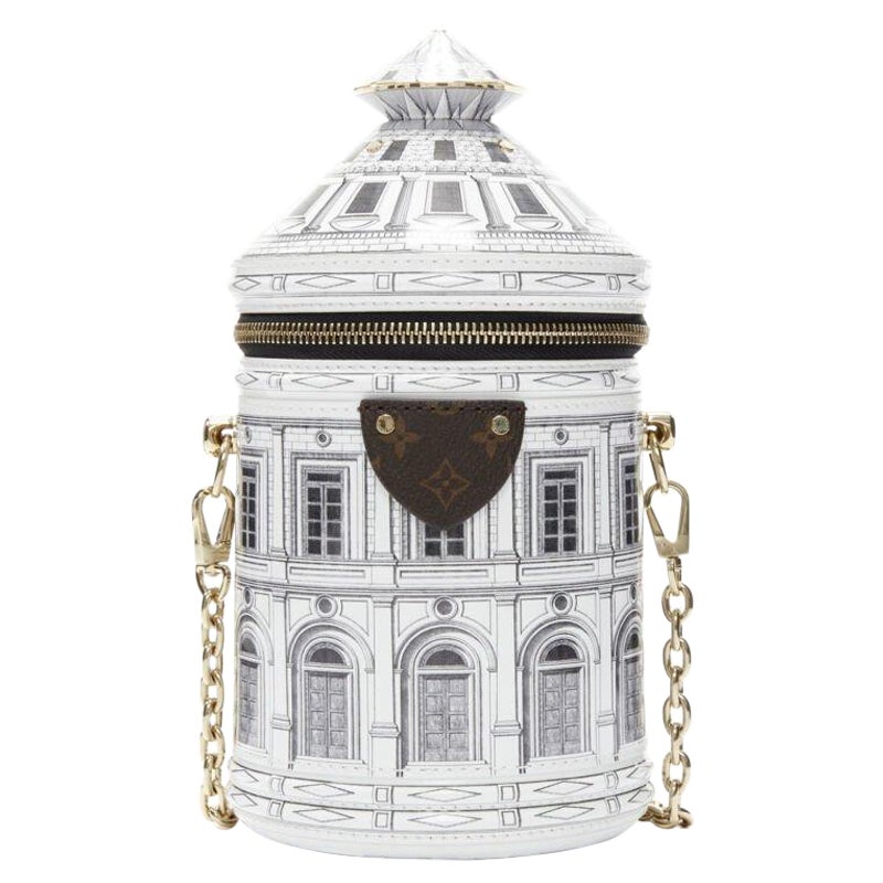 rare LOUIS VUITTON FORNASETTI 2021 Cannes Vase Architettura 3D crossbody bag For Sale