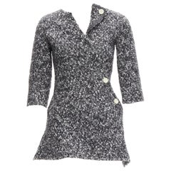OLD CELINE Runway Phoebe Philo 2014 top diagonal bies lana gris FR34 XS