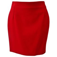Gianni Versace Wool Mini Skirt 8